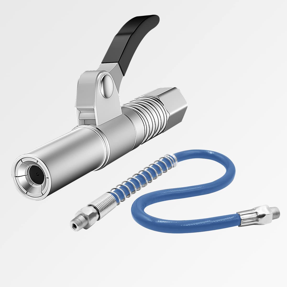 STHIRA Grease Gun Coupler, Heavy Duty Strong Lock onto Zerk Fittings High Pressure Grease Gun Coupler Quick Release Grease, Rated 10000 PSI Long-Lasting and Compatible with All Grease Guns 1/8 STHIRA Grease Gun Coupler, Heavy Duty Strong Lock onto Zerk Fittings High Pressure Grease Gun Coupler Quick Release Grease, Rated 10000 PSI Long-Lasting and Compatible with All Grease Guns 1/8